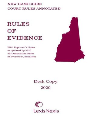 cover image of New Hampshire Rules of Evidence